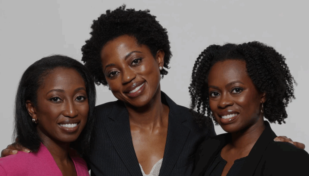 Karité founders and sisters Akua Okunseinde, Dr. Naana Boakye and Abena Slowe.